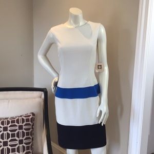Anne Klein - Beautiful Block Color Sheath Dress